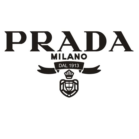 prada crest|Prada designer logo.